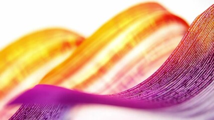 Wall Mural - this mesmerizing footage showcases colorful abstract waves. ideal for use in design and multimedia p