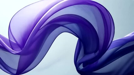 Wall Mural - elegant purple fabric flowing motion background for fashion and design projects