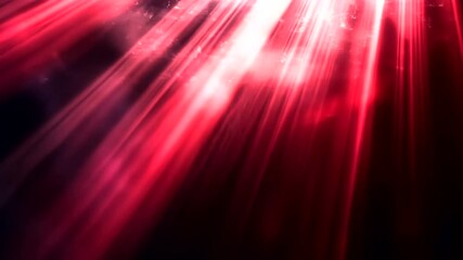 Wall Mural - elegant red rays light effect background with smoky particles and glowing beams