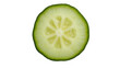 © Abdul - Isolated close up of a fresh cucumber slice for healthy eating and food photography stock images use online on transparent background