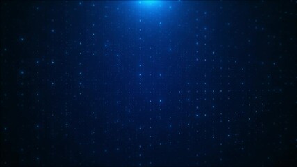 Wall Mural - matrix style blue binary code streaming environment of programming binary digits. modern technology 