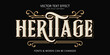 © wintoko - Heritage editable text effect, Vintage text style