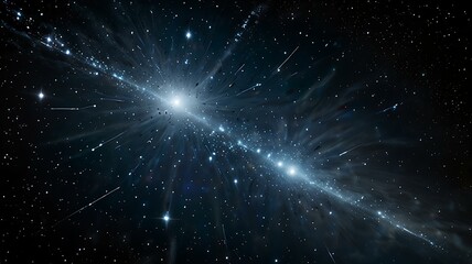 Wall Mural - the ethereal glow of cosmic energy emanating from a distant constellation.