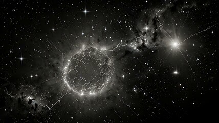 Wall Mural - The subtle hum of cosmic energy within a quiet constellation.