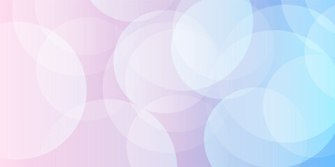 Wall Mural - abstract background .blue and pink gradation. circle effect style.