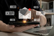 © Vittaya_25 - New Email Notification. business man send mail message on mobile smartphone, chat message, cyber security, mail Box, digital marketing, business finance, internet network technology concept