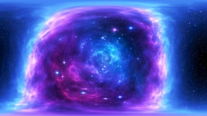 Wall Mural - Cosmic Nebula: A Breathtaking 360? View of Celestial Wonders