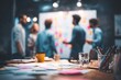 © Pavel - Co-workers engage in collaborative schedule planning during a brainstorming session in a creative workspace filled with sticky notes and ideas