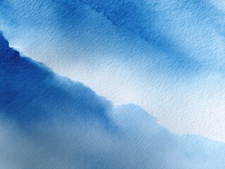 Wall Mural - Abstract blue and white watercolor texture background, soft gradients. Artistic, calm, versatile.