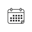 © Nii_Anna - Calendar icon in minimalistic design with simplified layout