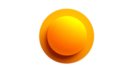 Wall Mural - A graphic sun symbol with a modern twist - radiant, minimalist and bold. This sun background appears to float in the air, creating a floating look that enhances usability. Isolated on a white backgrou