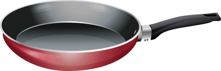 frying pan realistic style