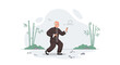 © PRISTA - Senior Man Practicing Tai Chi Chuan in a Serene Bamboo Grove for Health and Wellbeing