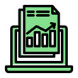 © Winaldi - Investment Growth Report Icon from Accounting Icon Collection (Solid Color Lineal Style)