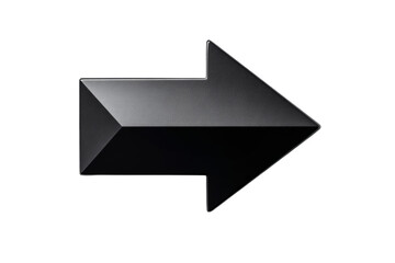 Wall Mural - A black arrow pointing to the right