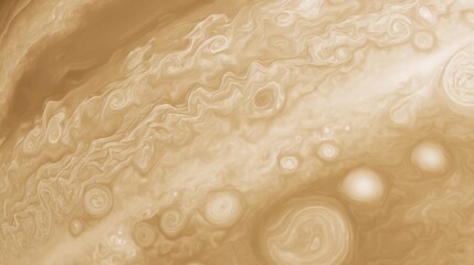 Wall Mural - Jupiter's Celestial Aura: A close-up glimpse of Jupiter's vibrant and dynamic atmosphere, revealing intricate cloud formations, swirling patterns, and a mesmerizing color palette.