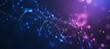 © SilentSmog - Abstract background with dots and lines in blue and purple colors for digital technology or business vector illustration. Illustration of data flow on a dark blue background. Big Data concept design