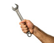 © SOMENA BEGUM - Man hand holding a spanner isolated on a transparent background