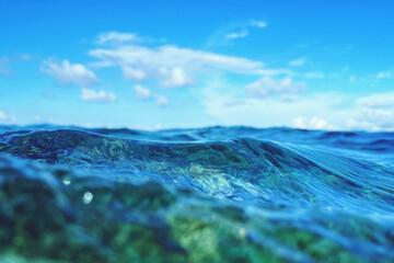 ocean wave close up