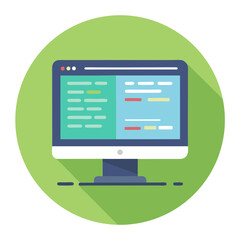 Modern Computer Screen Vector Illustration Graphic Icon Design