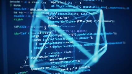 A computer screen displaying creative code