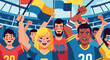 © Syahidan Akbar - Passionate Fans Celebrate Victory A Diverse Crowd at a Sporting Event