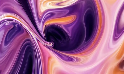 Wall Mural - abstract purple marble background with fluid shapes and swirls.