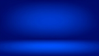 Canvas Print - abstract blue background for web design templates and product studio with smooth gradient color