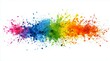 © Design Drift - Bright watercolor splatter on white background