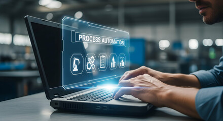 Process Automation Interface on Laptop