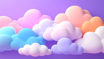 Wall Mural - pink and white balloons and colorful easter eggs brightly ascend into a seamless blue sky with a sum