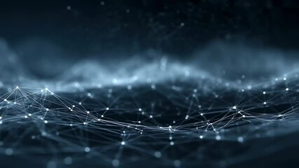 Wall Mural - a futuristic visual of a global data network with glowing nodes interconnected by sleek lines. this 