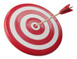 © Maharani - Red target with arrow in center