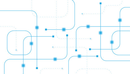 Abstract futuristic technology background. Technology background with crossed lines and dots.