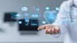 © Sengphachanh25 - Digital Holographic Heart Doctor Presenting Futuristic Medical Data Interface