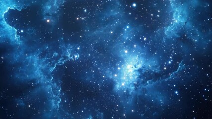 Wall Mural - cosmic scene of a galaxy with nebulous clouds and stars. perfect for astronomy enthusiasts or backgr