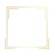 © Walaiporn Sangkeaw - Gold gradient thin line square frame element..