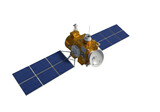 Isolated Detailed Satellite with Solar Panels for Space Exploration