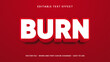 © Rafly - Red burn text effect  editable strong 3d text effect