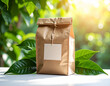 © LayerBloom - Sustainable Coffee Packaging – Minimalist Paper Bag Design