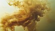 © Amree - Abstract Golden Swirls of Ink and Smoke in a Soft Focus Background Blending Together Creating Intriguing Shapes and Patterns for Artistic Inspiration