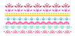 © lanastace - Horizontal border mexican ornament design vector illustration. Decorative hispanic folk divider template.