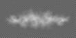 © sersupervector - Realistic white soft fog or light smoke effect on a transparent background. Misty atmosphere element for overlaying on images, dramatic scenes or cinematic visual effects. Vector illustration.