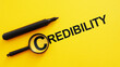 © Andrii - Establish credibility is shown using the text as business concept