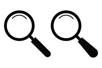 Wall Mural - Search magnifier icon. Magnifying glass loupe icon . magnifier icon.