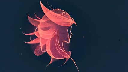 Canvas Print - ethereal woman: a digital portrait of grace and mystery