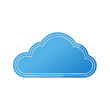 © Oleksandr - Blue Cloud Illustration for Modern Technology and Weather Concepts Depicting Digital Cloud Computing, Data Storage, and Abstract Sky