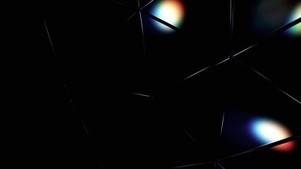 Wall Mural - abstract animation, dark futuristic background design, 4k looping video, 3d render
