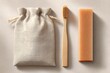 © Daryna Diakova - Eco-friendly dental care kit featuring a natural bamboo toothbrush, organic soap bar, and reusable cotton bag, promoting sustainable oral hygiene practices and environmentally conscious living