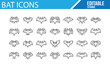 © SANTI - Bat Silhouettes for Halloween Design and Digital Art Projects